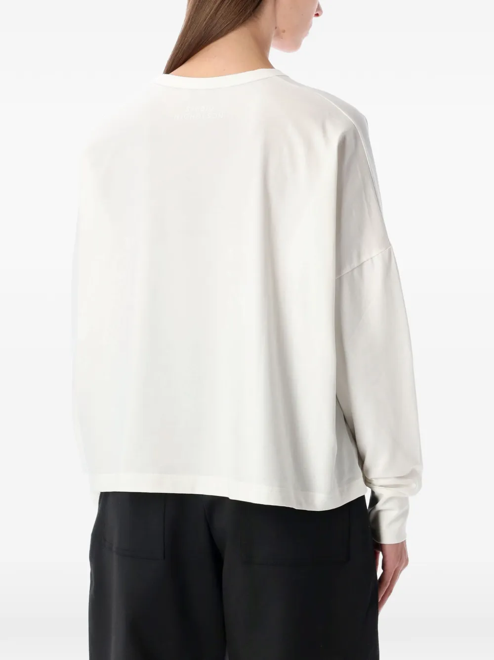  Studio Nicholson Loop Long-sleeved T-shirt - White 