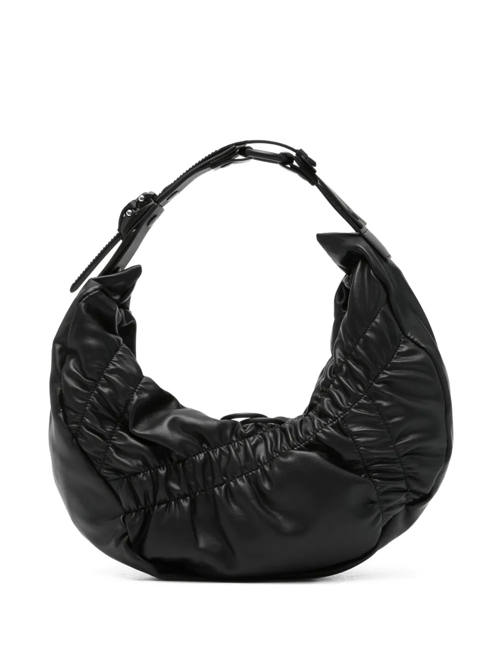 Innerraum small crunch half-moon messenger bag - Nero