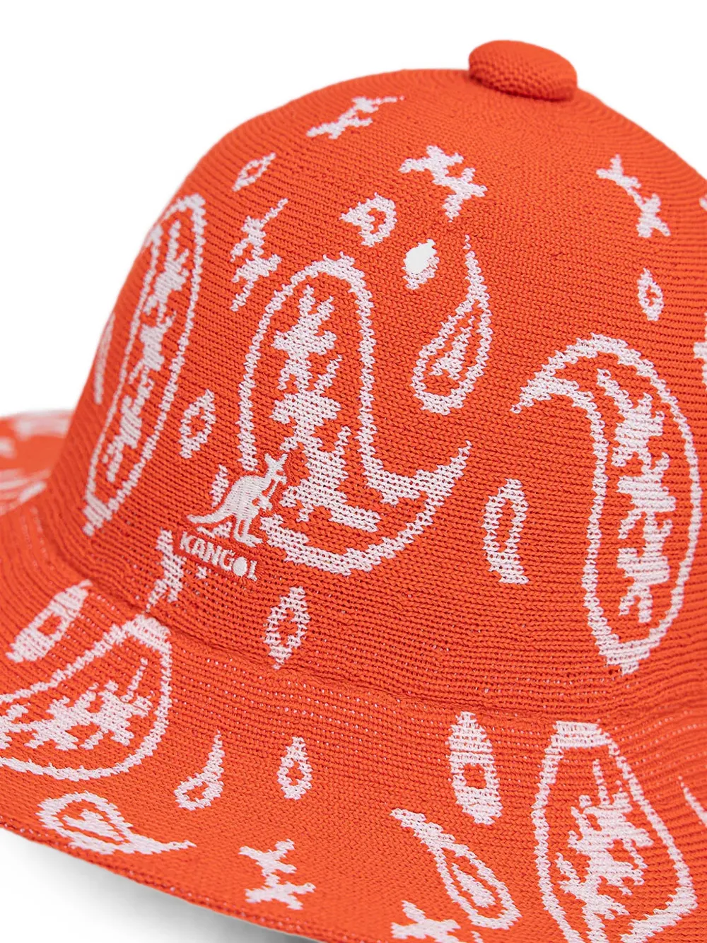 Kangol Zonnehoed met paisley-print Oranje