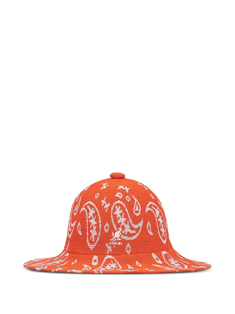 Kangol Cappello con stampa paisley - Arancione