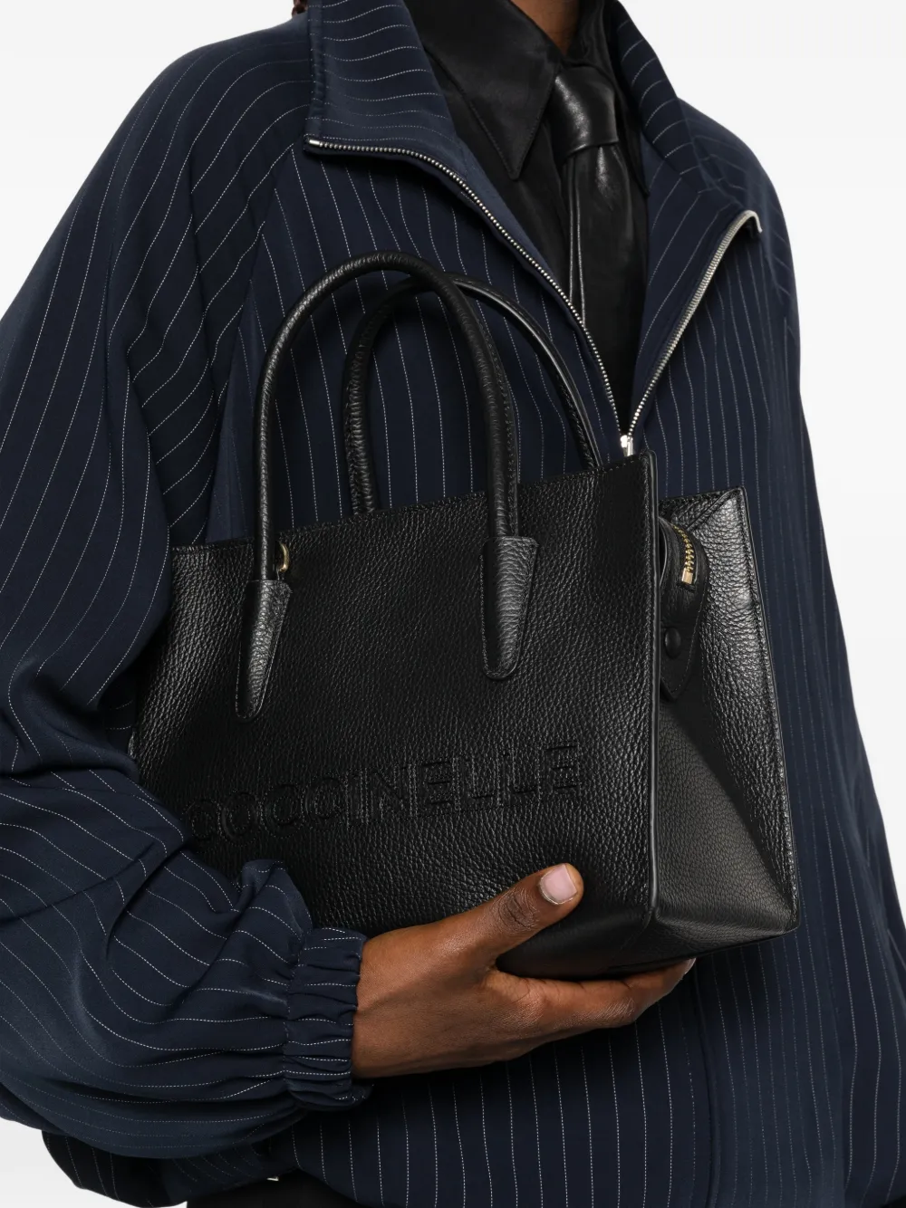 Coccinelle Leren shopper Zwart
