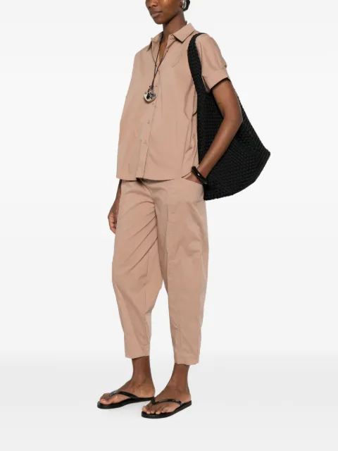 bomboogie tapered cropped trousers