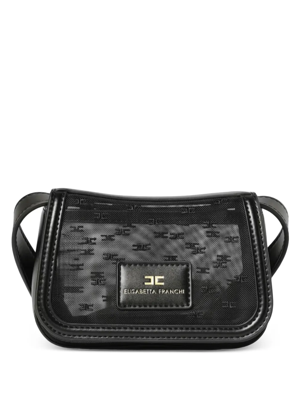 Elisabetta Franchi La Mia Bambina logo cross body bag - Nero