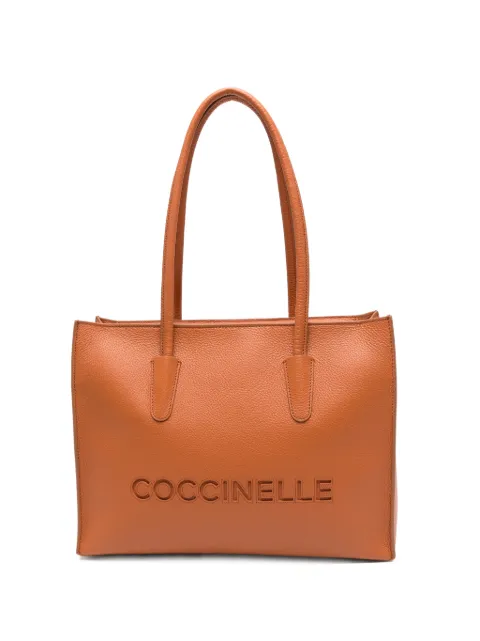 Coccinelle medium Myrtha logo-debossed tote bag