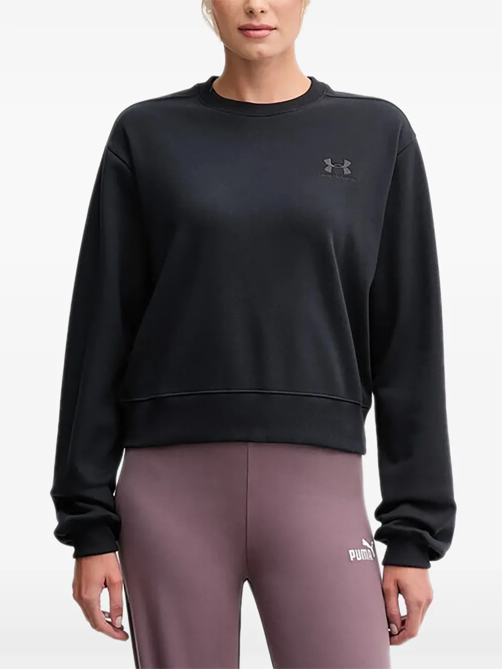 Under Armour logo crew neck sweater - Nero