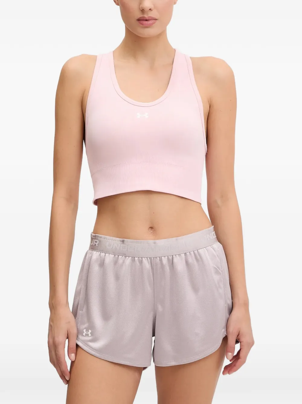 Under Armour seamless racerback sports bra Roze
