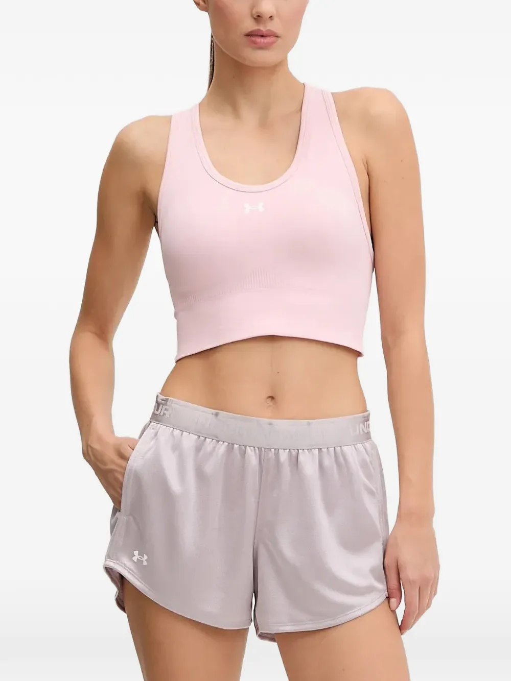 Under Armour seamless racerback sports bra - Rosa