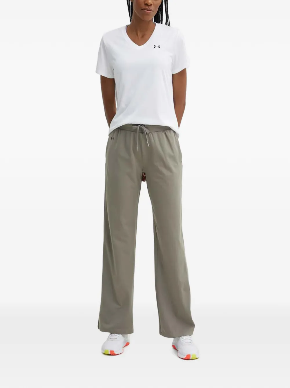 Under Armour drawstring-waist logo-print track pants Grijs