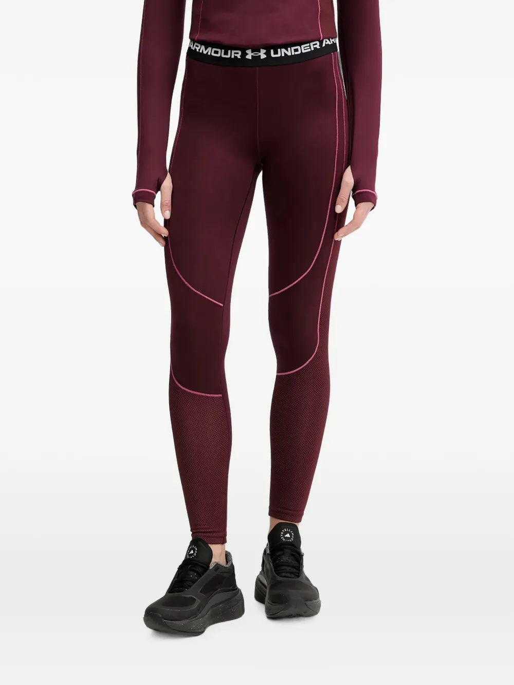 Under Armour logo-waistband panelled leggings