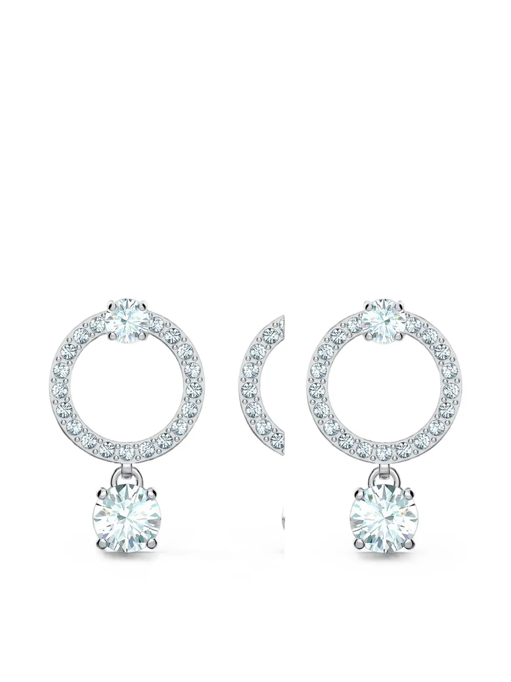 Swarovski crystal-embellished drop earrings