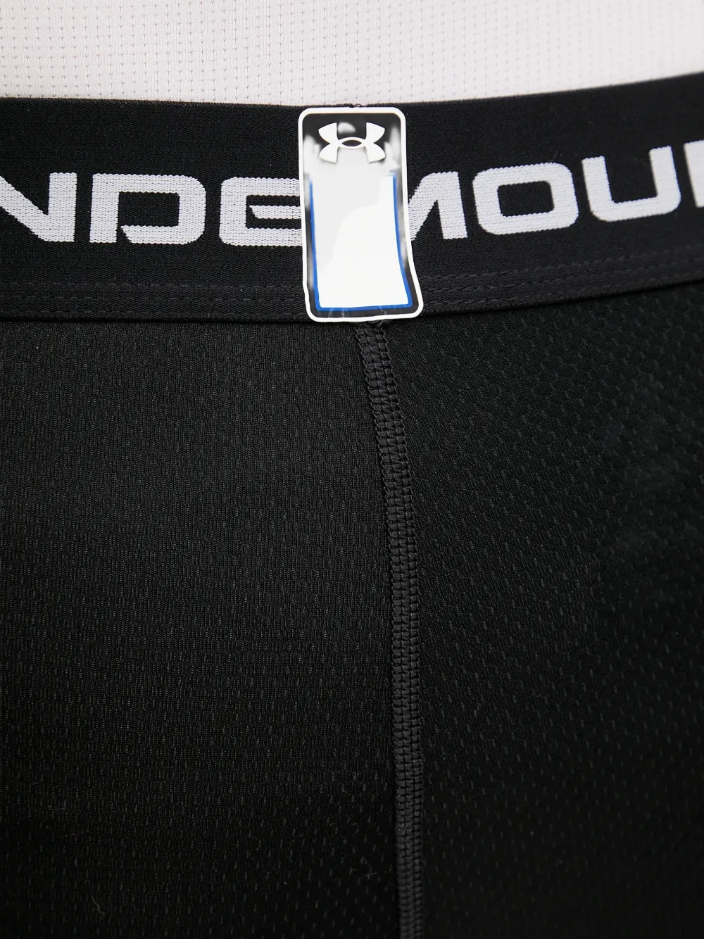 Under Armour Broek met logotailleband en vlakken Zwart