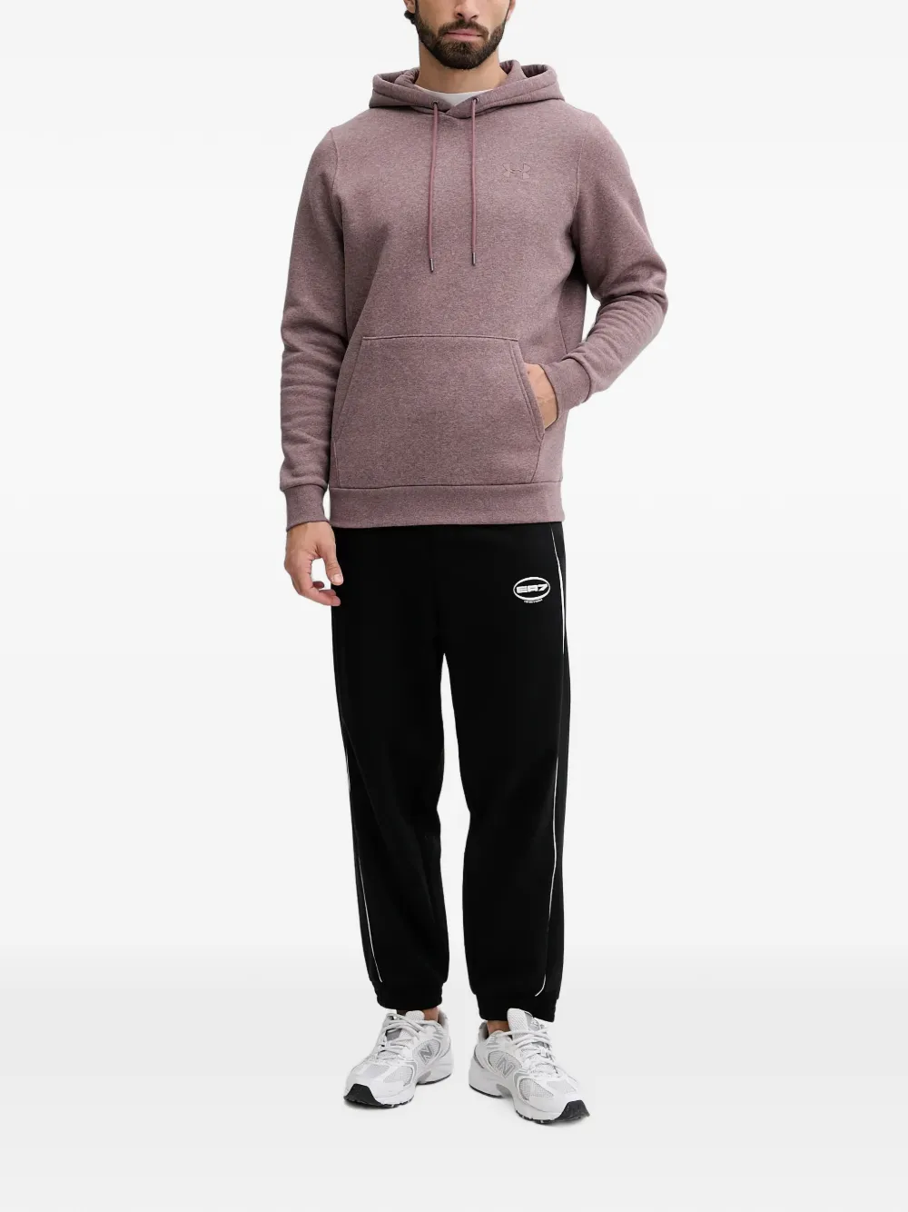 Under Armour Gebreide trui met capuchon en logo Rood