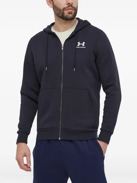Under Armour logo-print zip-up hoodie