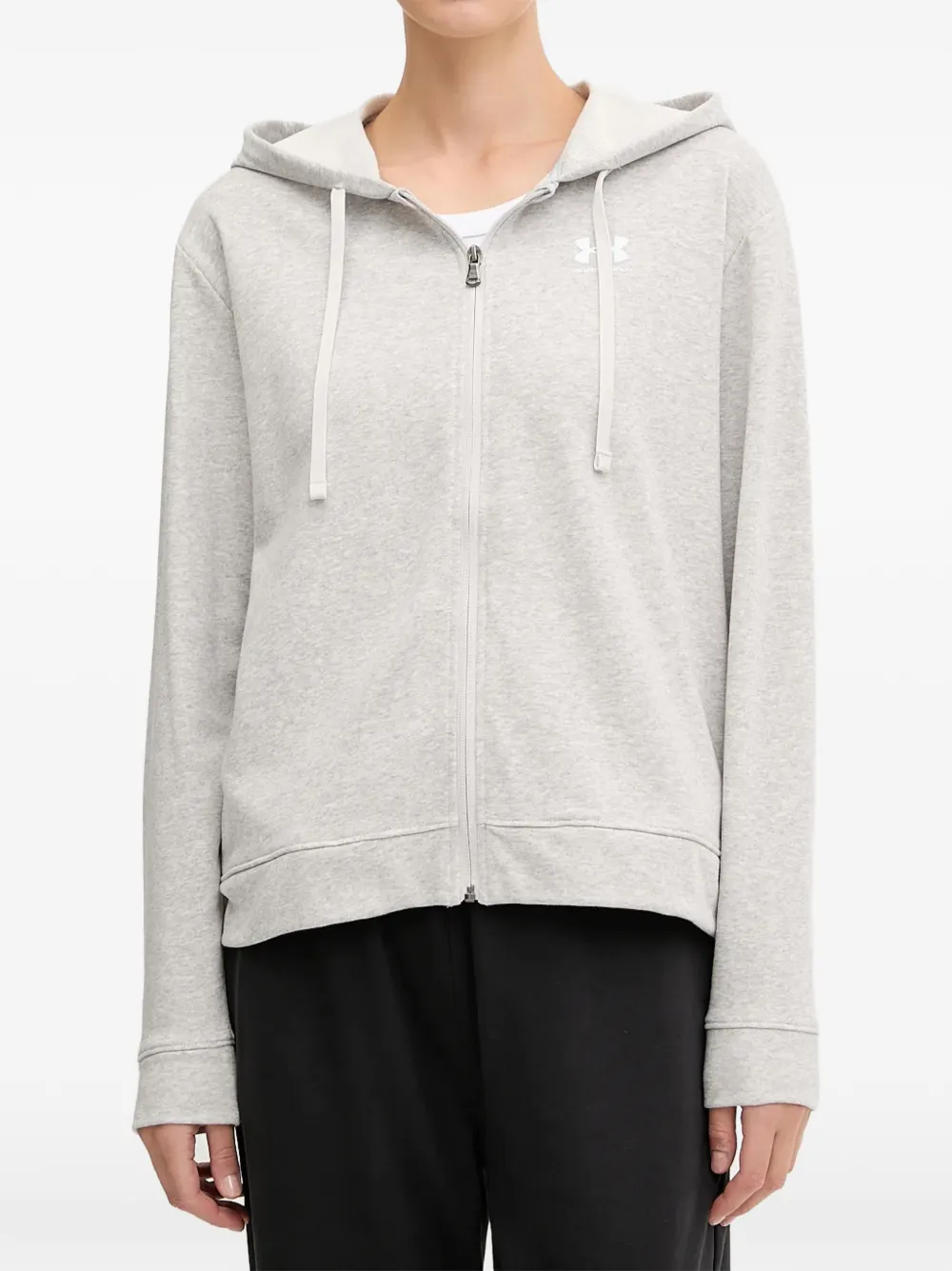Under Armour Felpa con cappuccio e zip - Grigio
