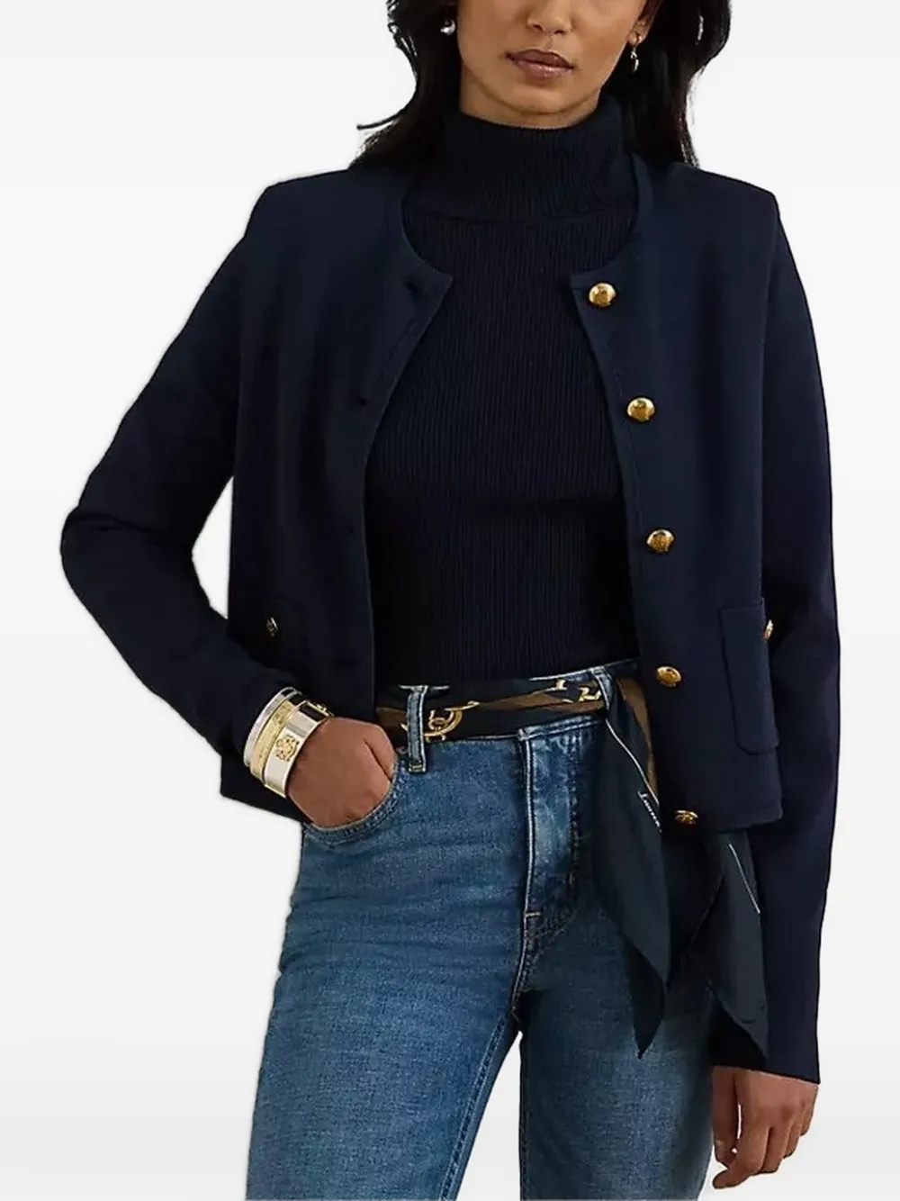 Lauren Ralph Lauren buttoned pocket cardigan - Blu