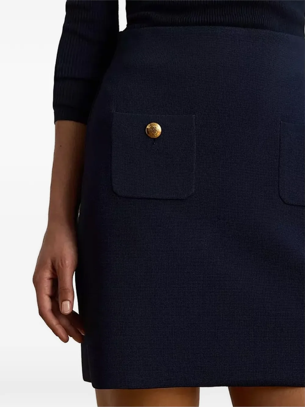 Lauren Ralph Lauren Mini-rok met zak Blauw