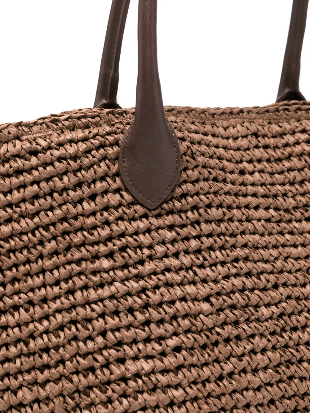  Marella Balia Woven Top-handle Shoulder Bag - Brown 