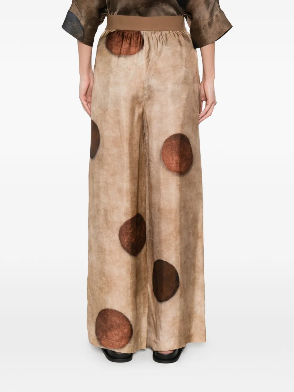 Uma Wang Pansy broek met stippen Beige