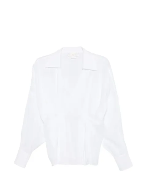 Genny collar V-neck blouse 