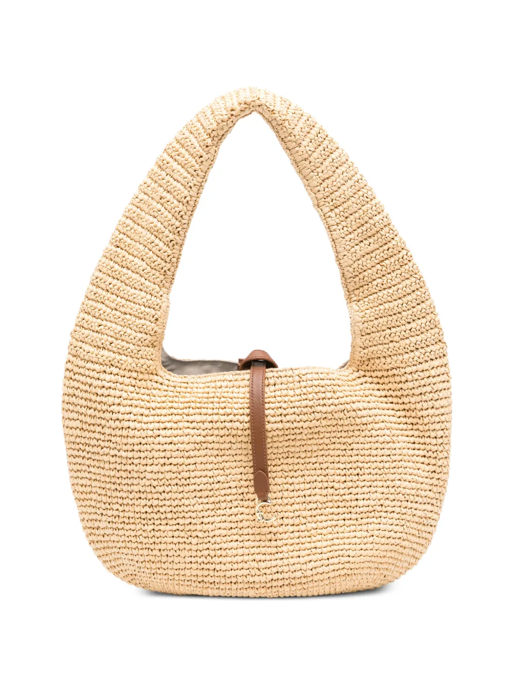 Coccinelle C-ME-detail woven shoulder bag - Toni neutri