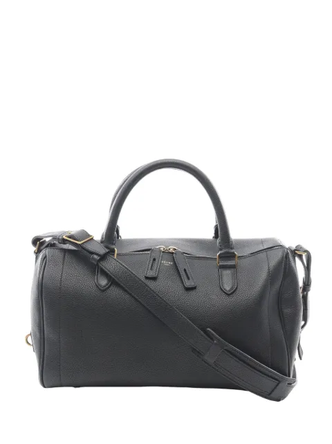 Celine Pre-Owned 2010-2026 Grained Leather Asymmetrical Duffle Bag satchel