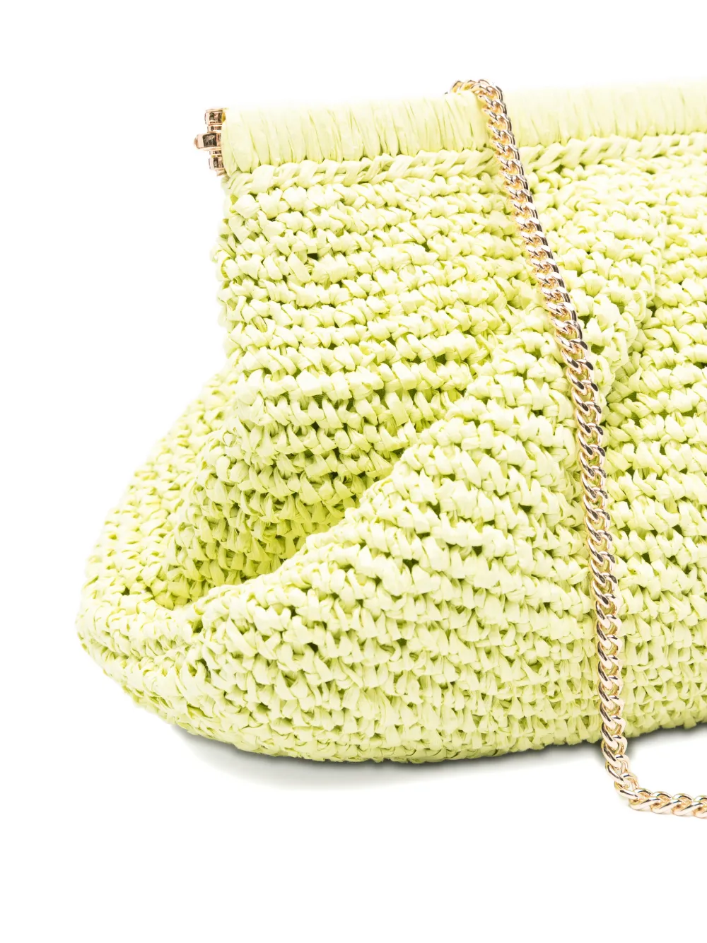  Marella Paprica Woven Chain Clutch Bag - Green 