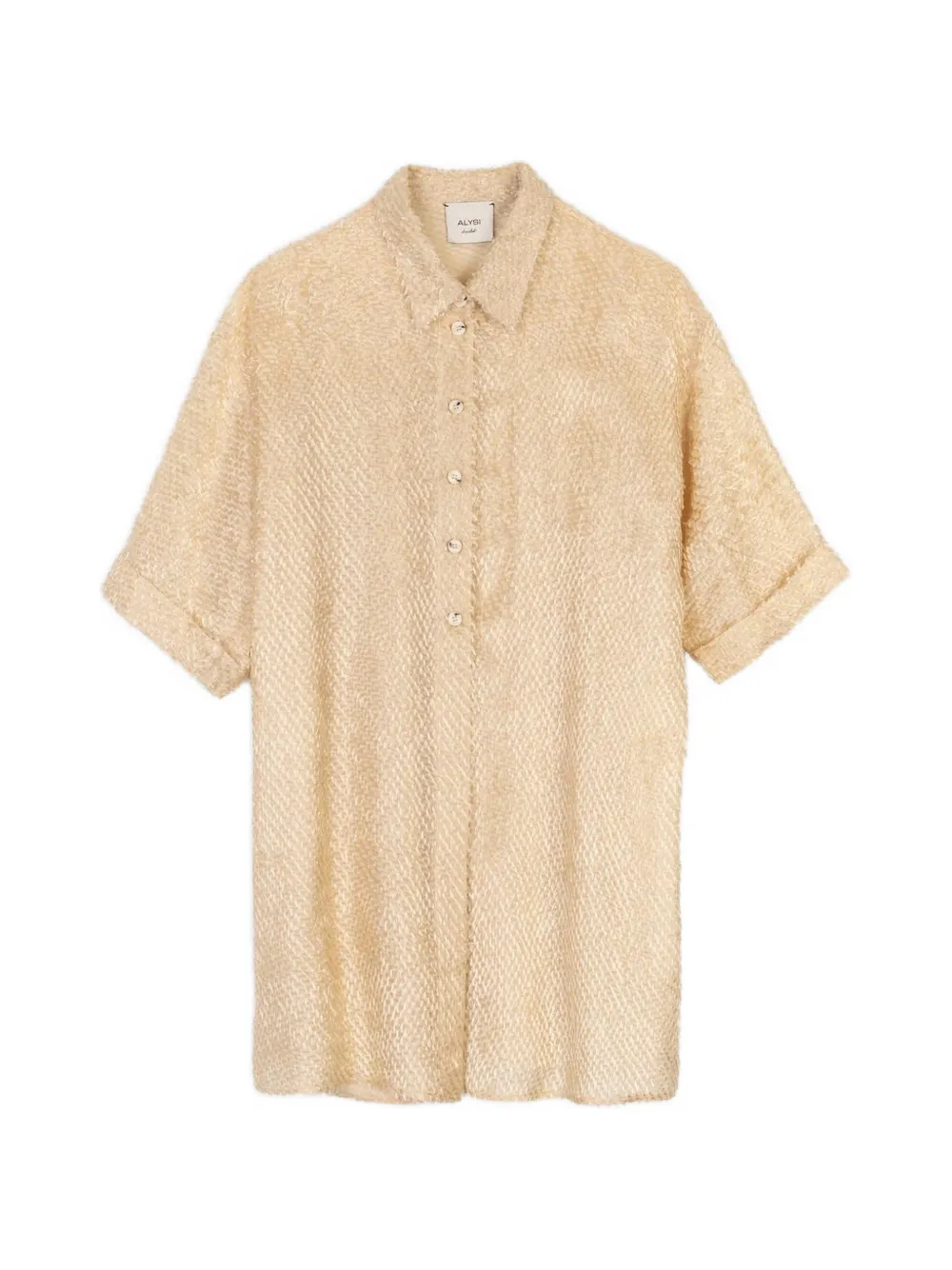 Alysi plumetis short-sleeve shirt - Toni neutri