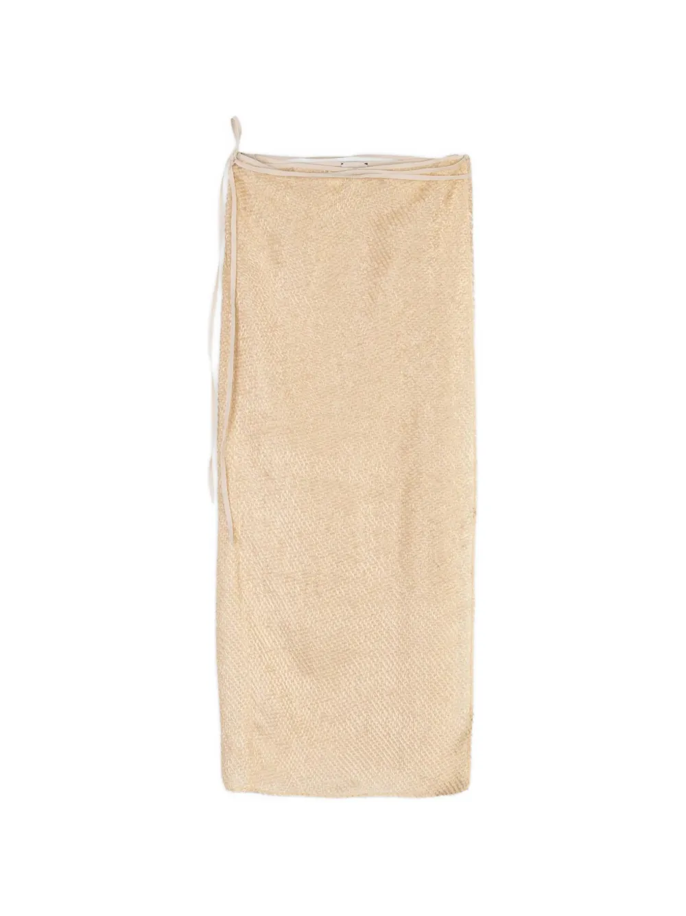 Alysi plumetis-effect wrap maxi skirt - Toni neutri