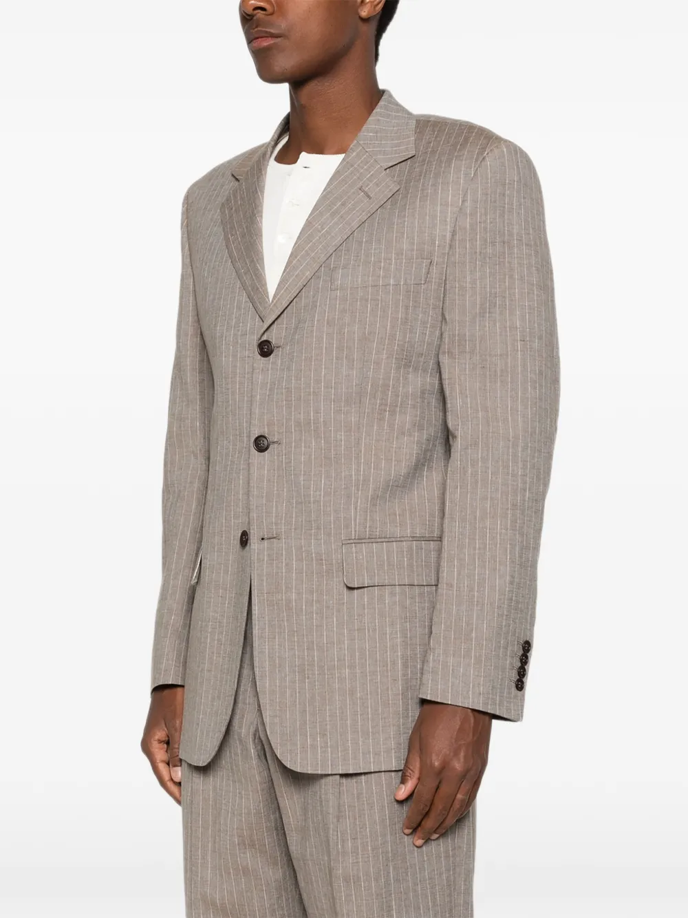 Sunflower Show blazer met krijtstreep Beige
