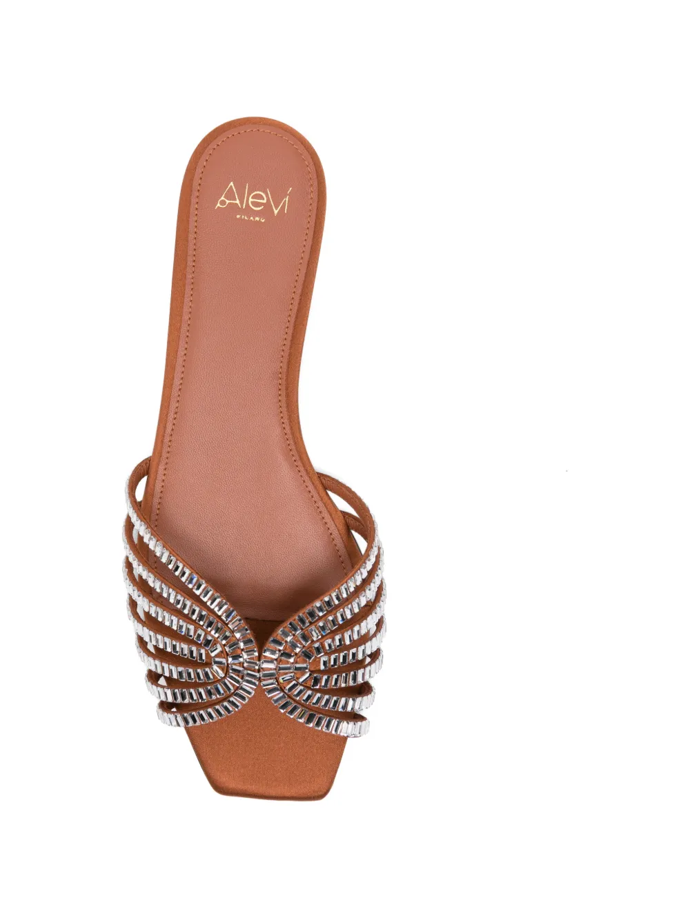 Alevì glass-embellished sandals Zilver
