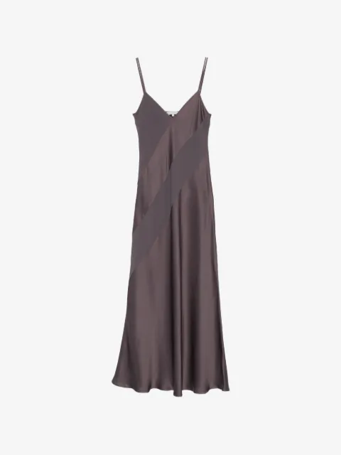 Antonelli robe longue Luna à empiècements