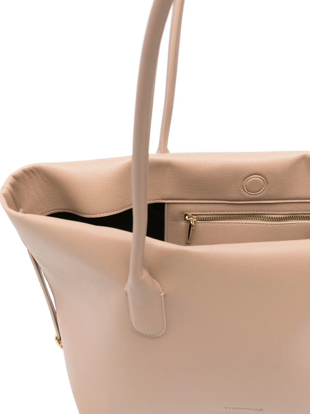 Themoirè Tallia shopper met handvat Beige
