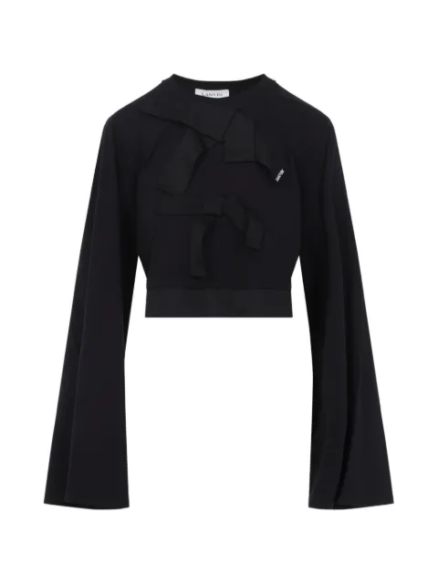 Lanvin bow long sleeve top