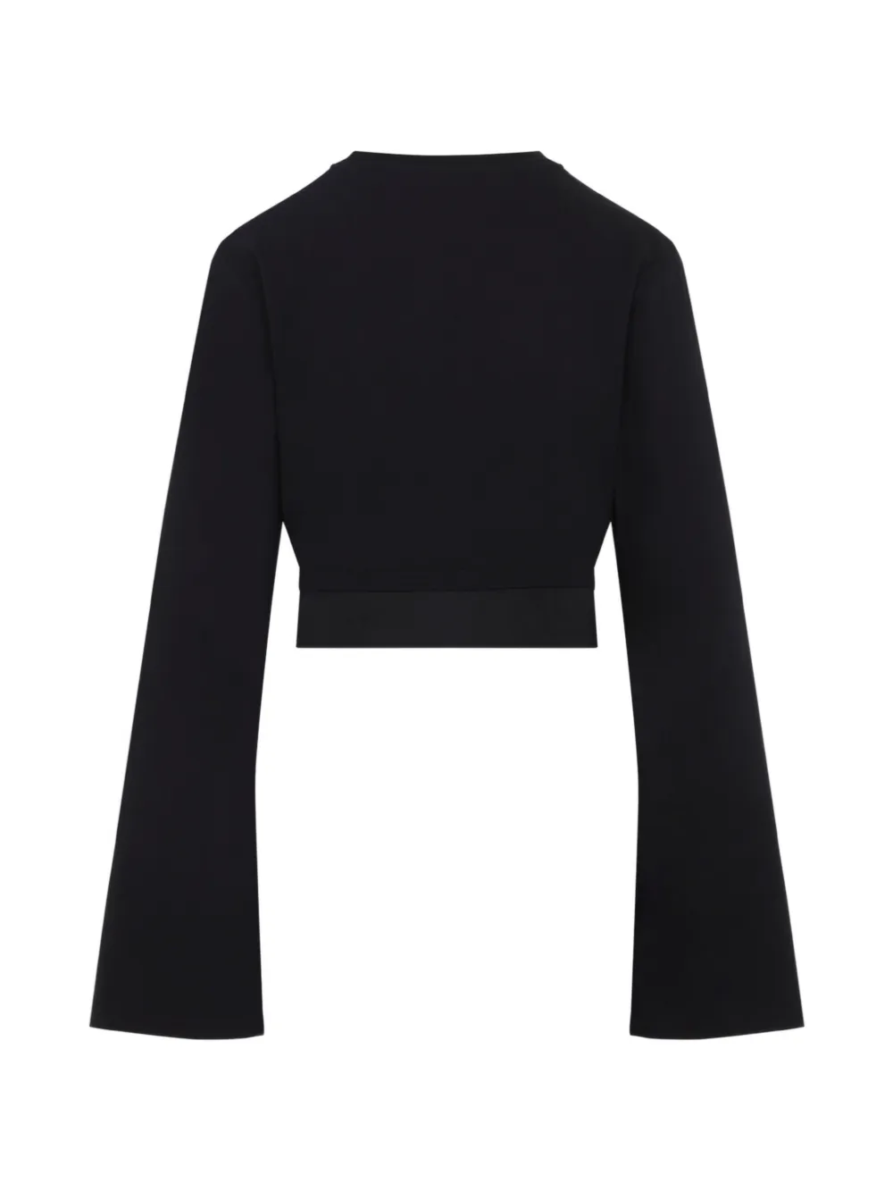 Lanvin Top met lange mouwen en strik Zwart