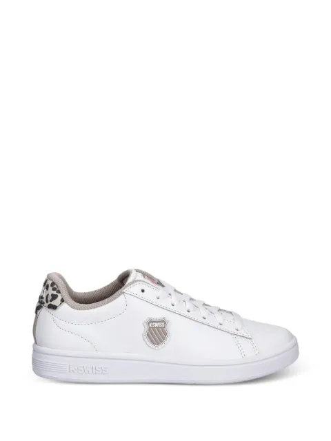 K-Swiss Tênis Court Shield II com estampa de leopardo