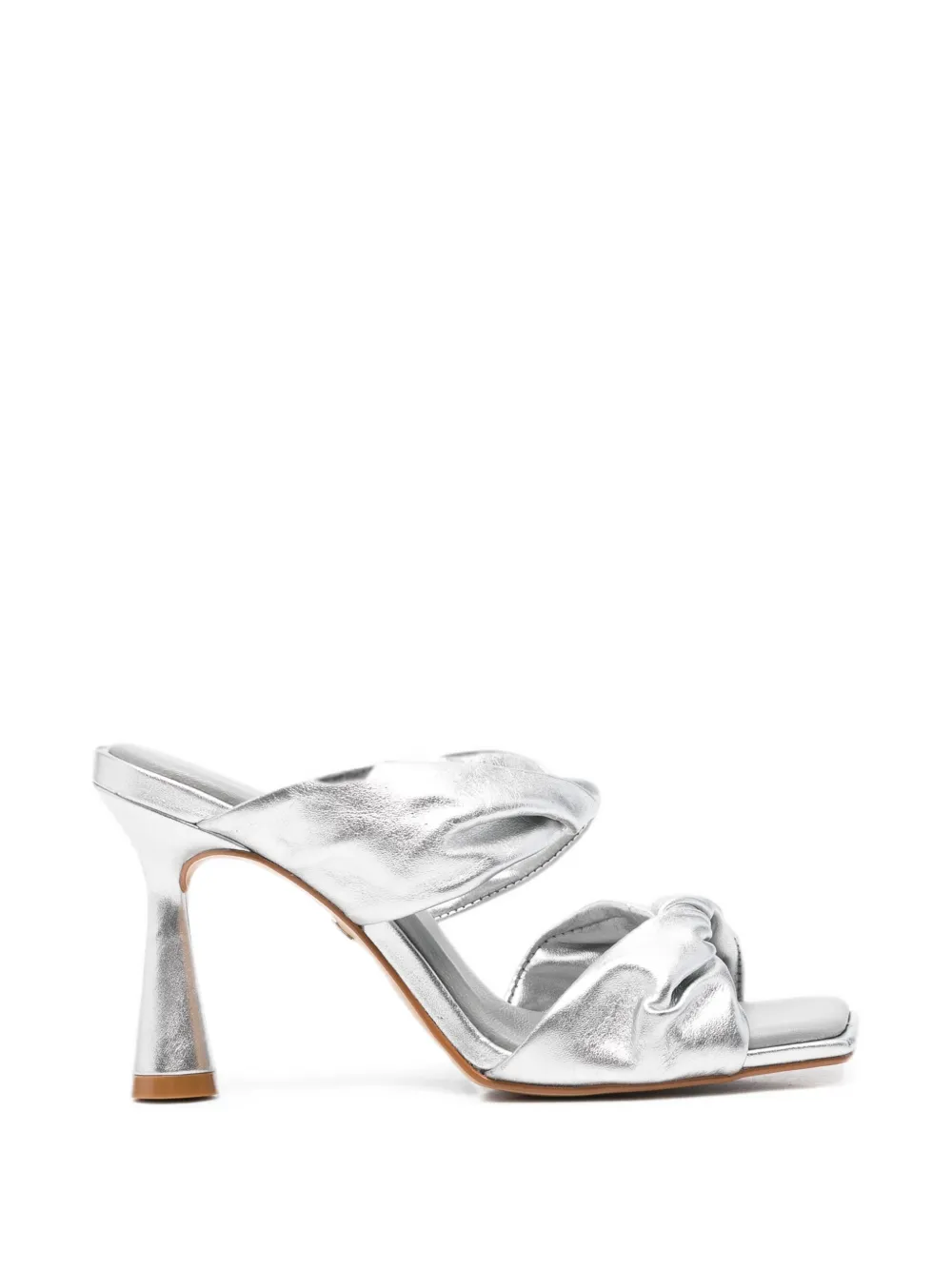 CARRANO twisted-strap square-toe sandals Zilver