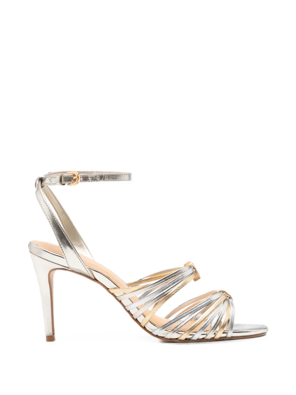 CARRANO multi-strap metallic sandals - Argento