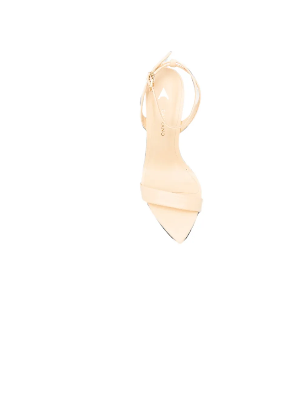 CARRANO buckle-fastening pointed-toe sandals Beige