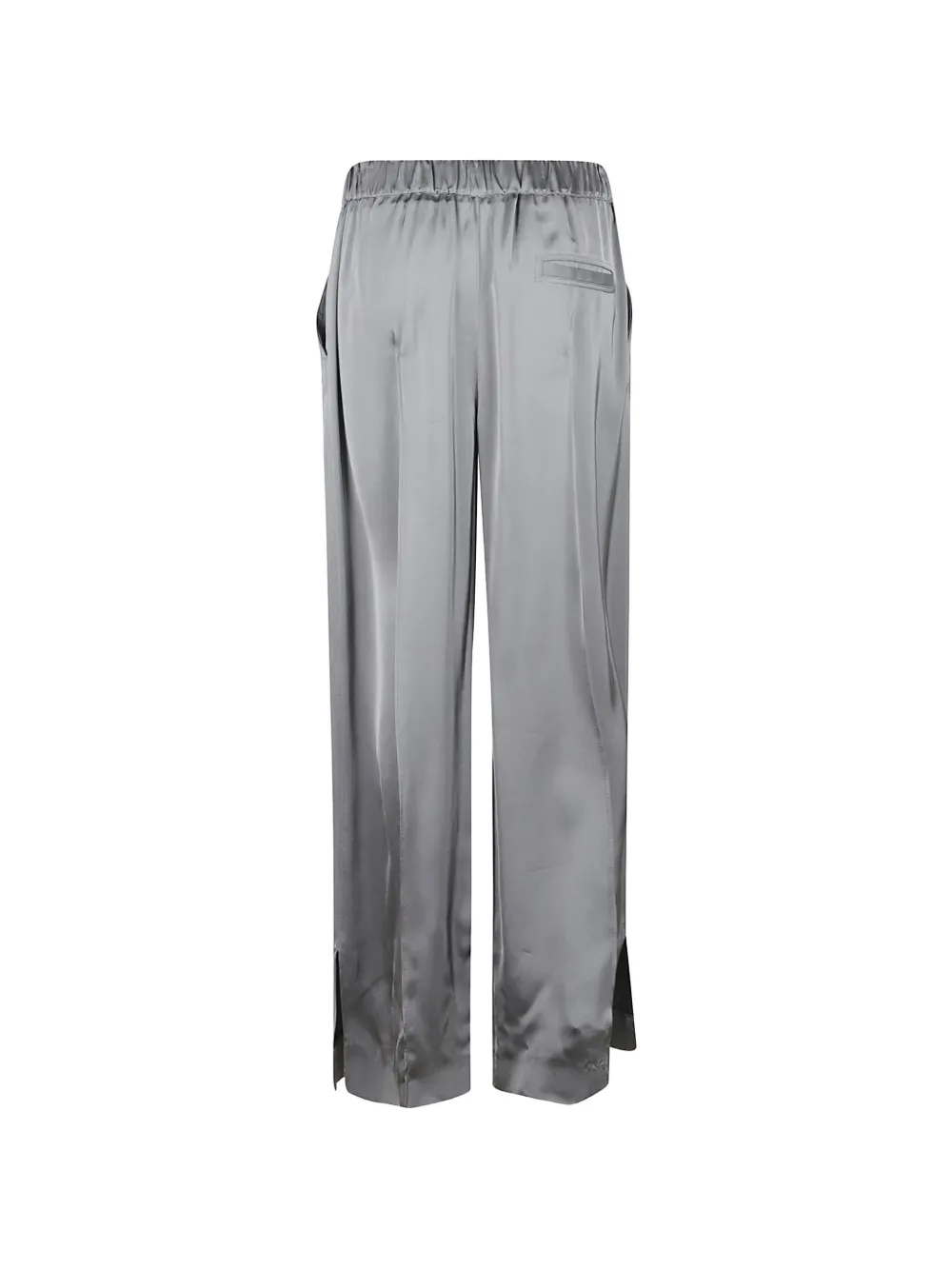 Jil Sander Satijnen broek Grijs