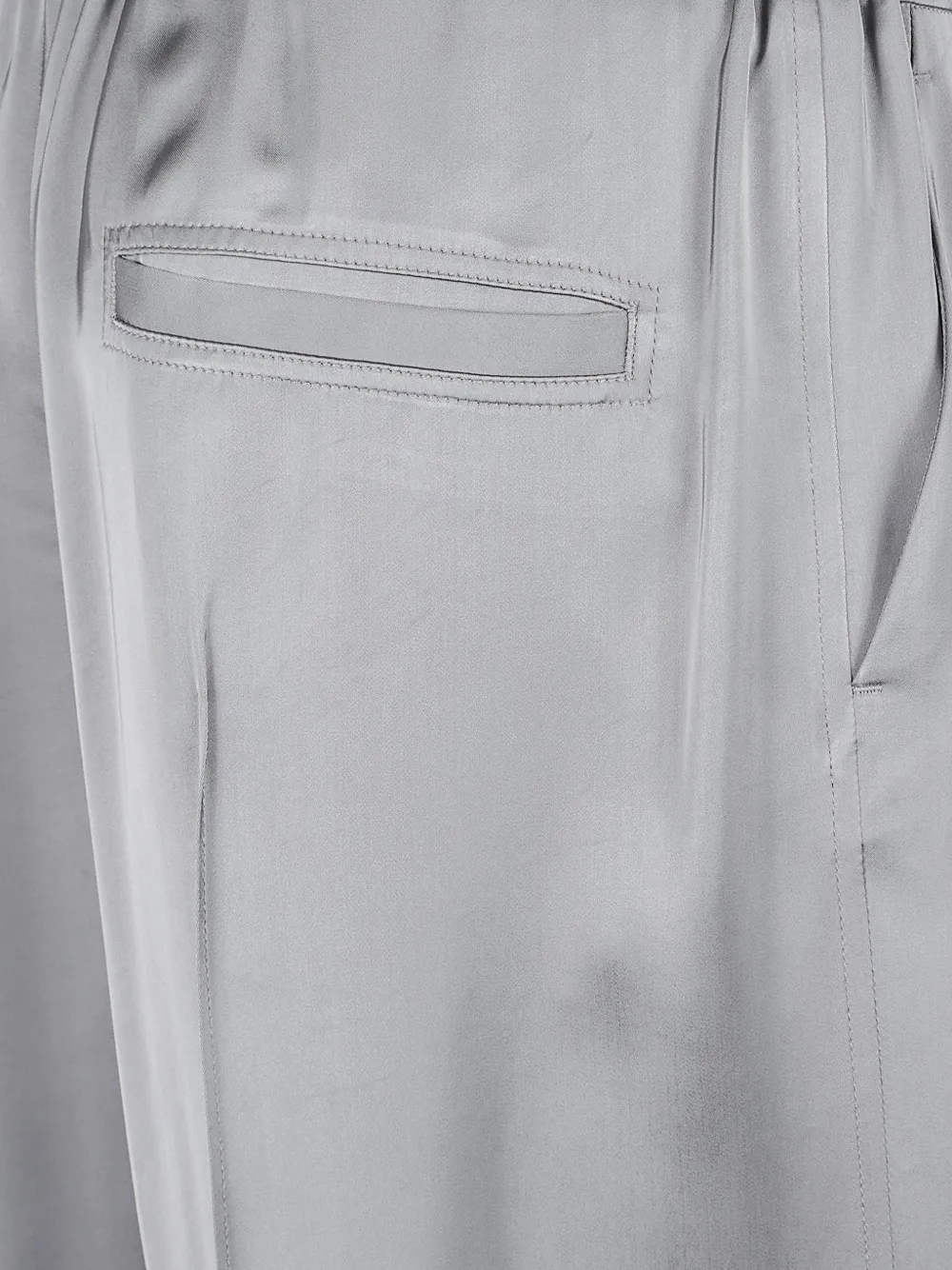 Jil Sander Satijnen broek Grijs