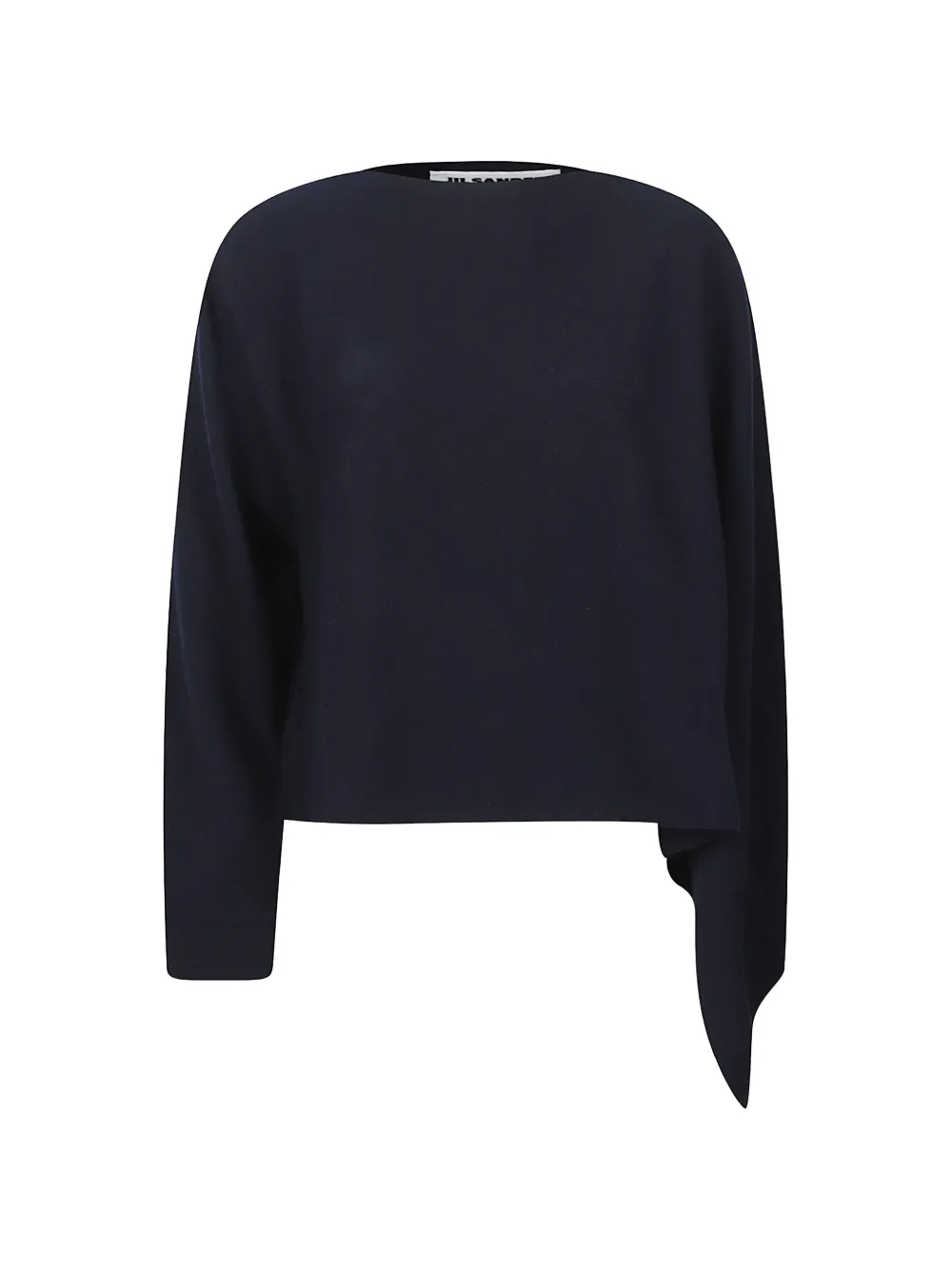 Jil Sander draped-detail sweater - Blu