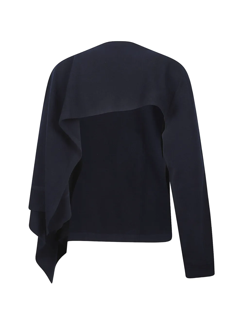  Jil Sander Pull à Détails Drapés - Bleu 