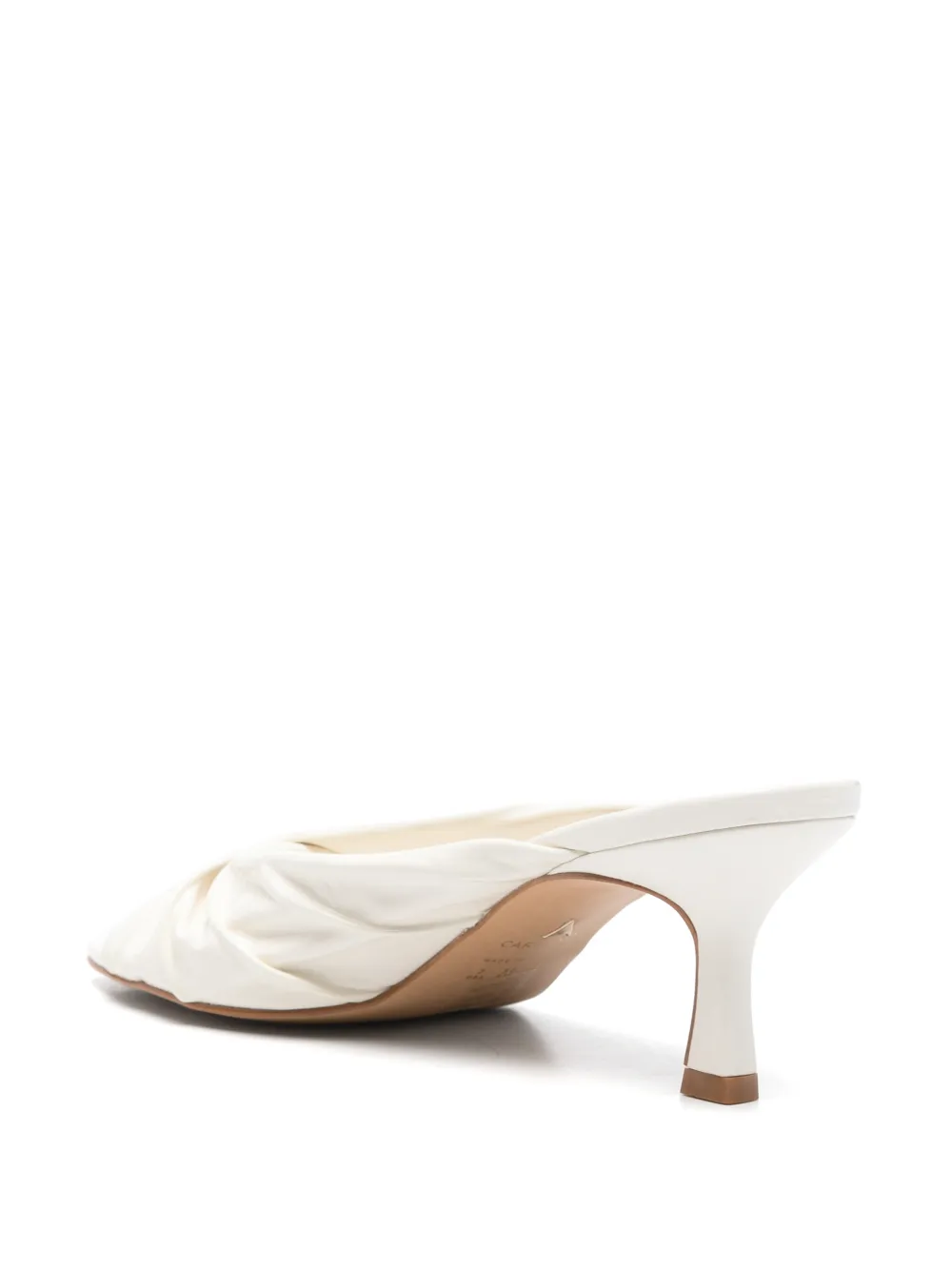 CARRANO ruched mules Beige