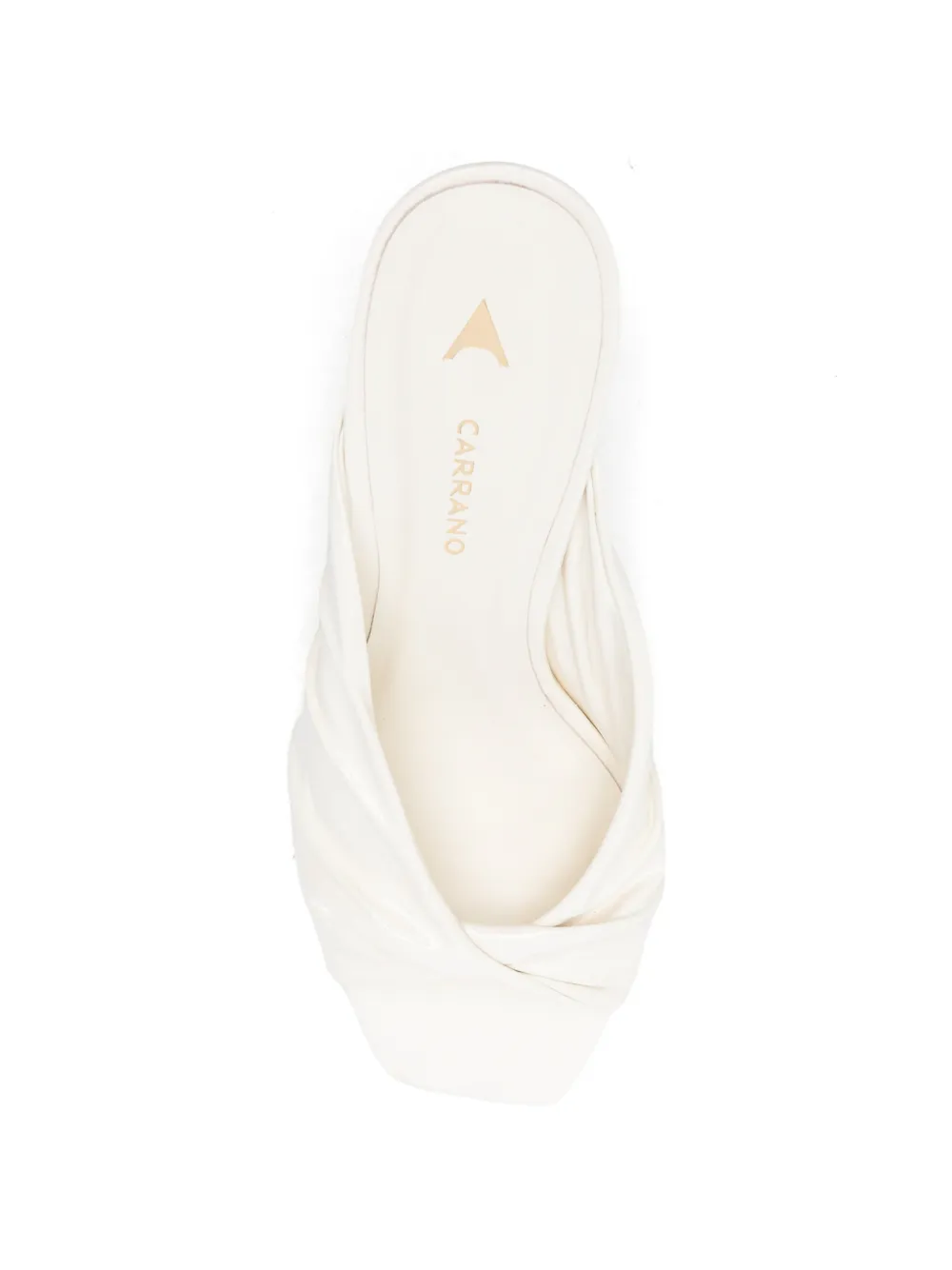 CARRANO ruched mules Beige
