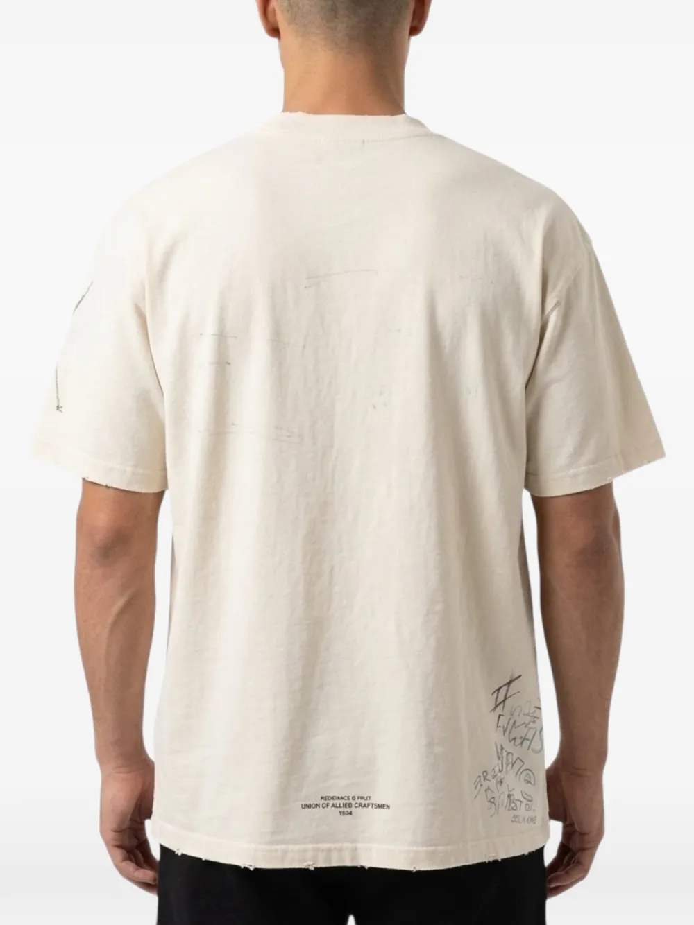 Bldg4 Graphic-print T-shirt - Neutrals 
