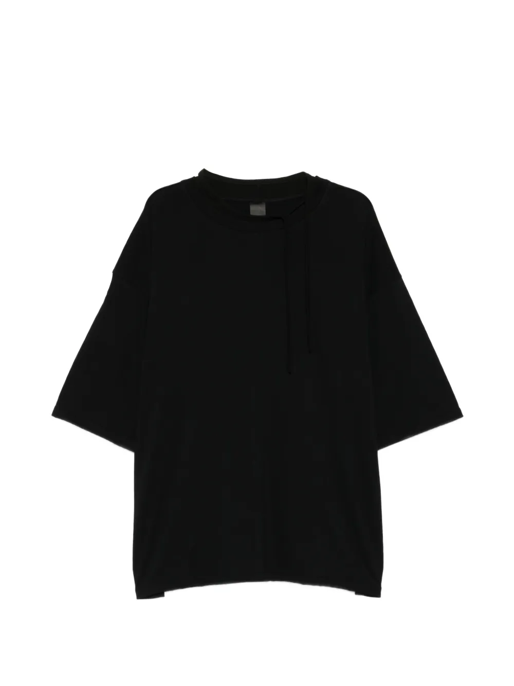 The Viridi-Anne double neck T-shirt - Nero