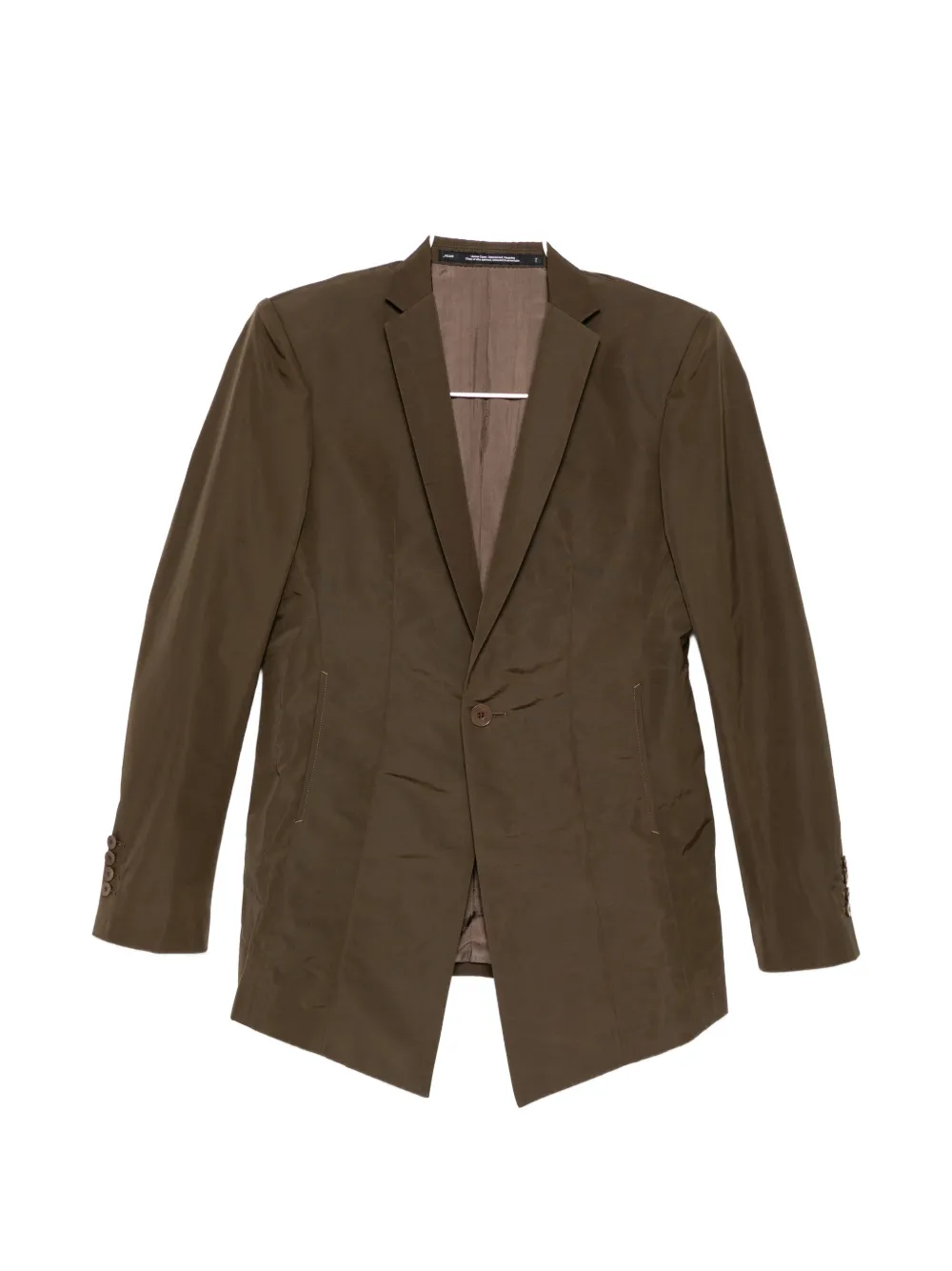Julius V-neck single-breasted blazer - Marrone