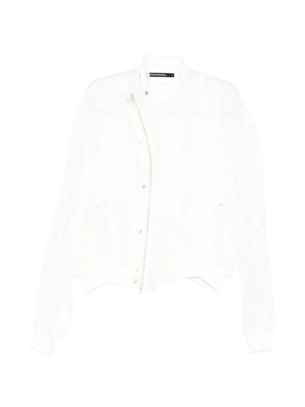 Julius sheer panelled jacket - Bianco