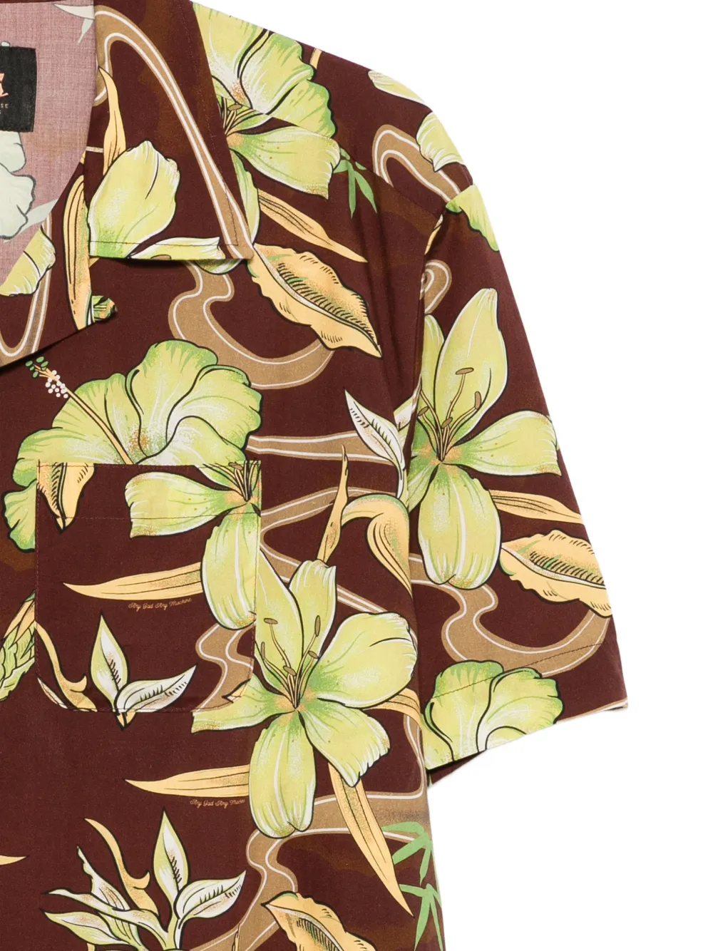 Deus Ex Machina Broadus overhemd met bloemenprint Bruin