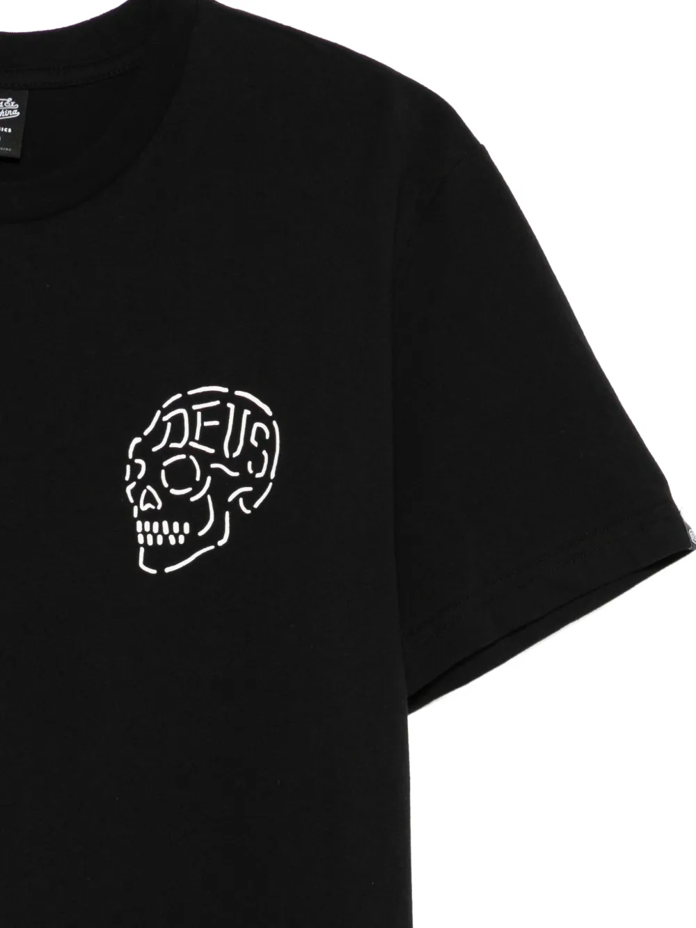 Deus Ex Machina Venice T-shirt met doodskopprint Zwart